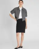 Zip-Front Blouson Jacket