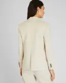 Relaxed Single-Breasted Linen Blazer
