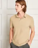 Slim Brushed Cotton Polo