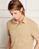 Slim Brushed Cotton Polo