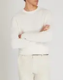Long-Sleeve Refined Wool Sweater