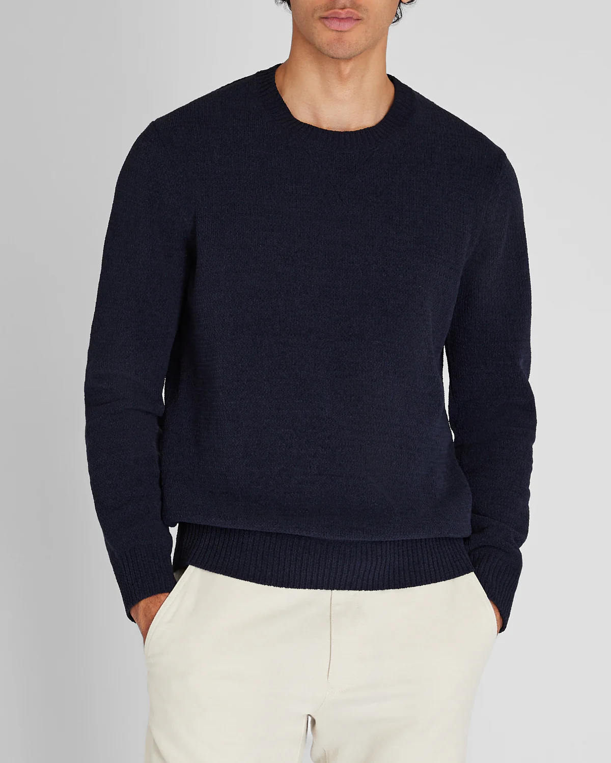 Statement Chenille Crewneck Sweater